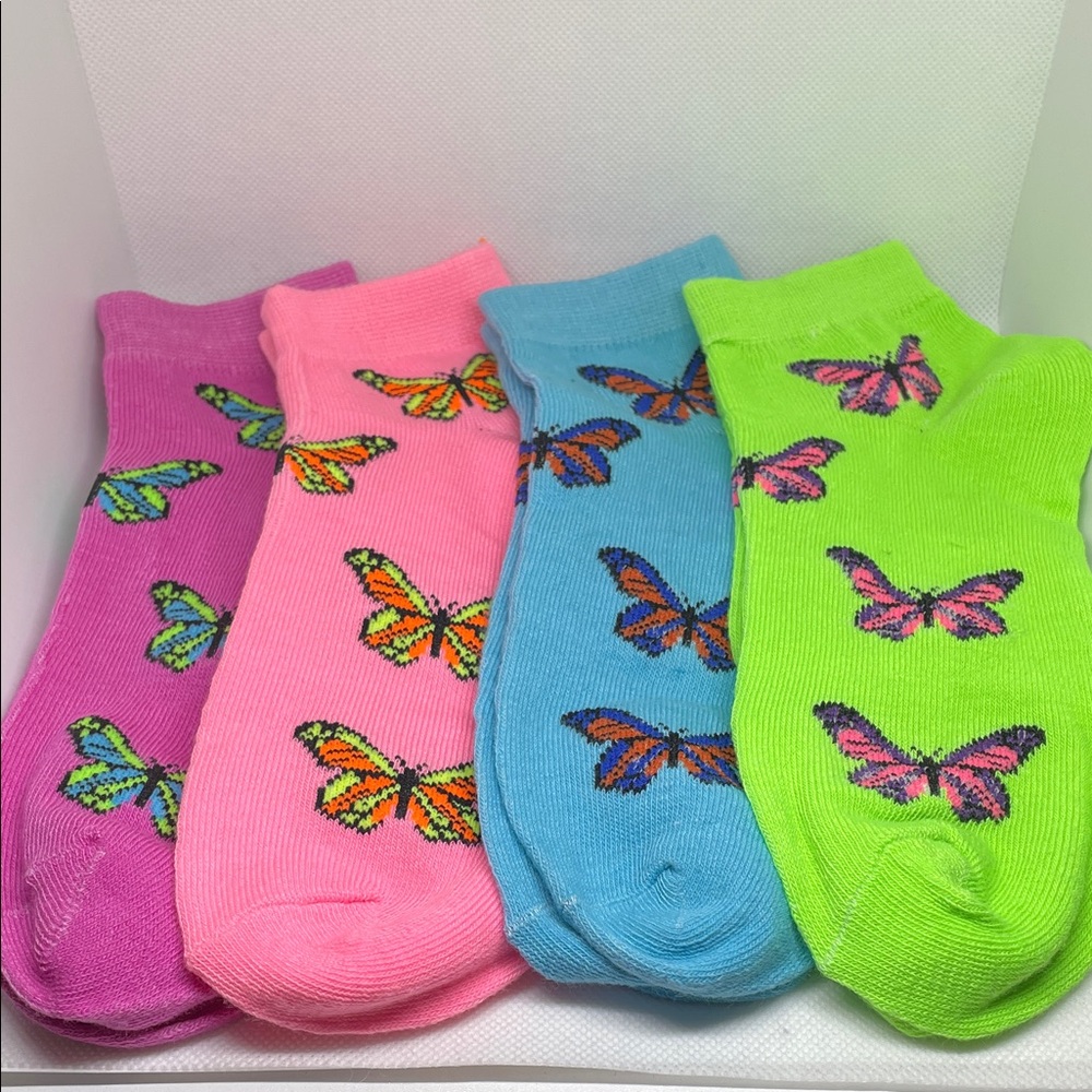Colorful Butterfly Socks